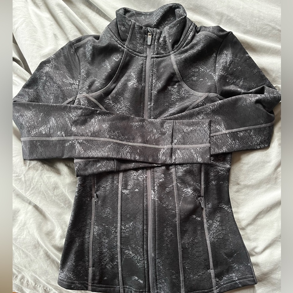 Fabletics fleece lined zip up long sleeve